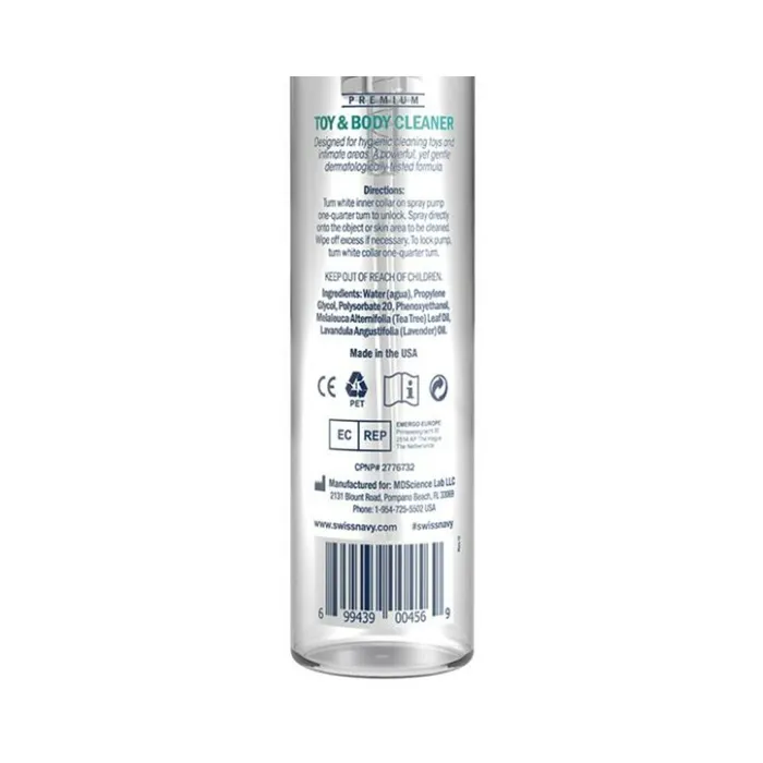 Swiss Navy Toy Body Cleaner 7oz Foaming Fairvillacom Vibrators