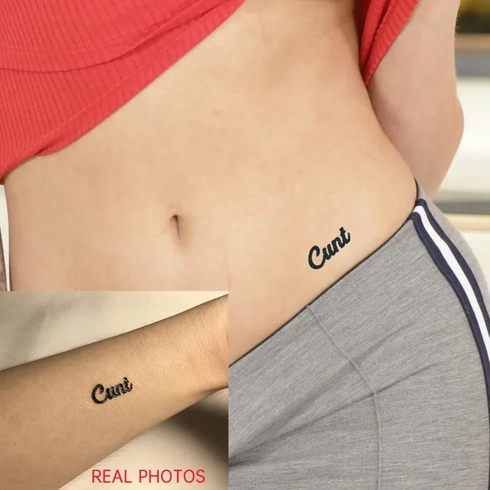 Temporary waterproof tattoos for BDSM slaves Cunt ShhhOb Female Sex Toys