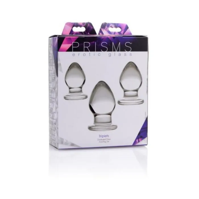 Triplets 3 Piece Glass Anal Plug Kit Fairvillacom Male Sex Toys Triplets 3 Piece Glass Anal Plug Kit Fairvillacom Male Sex Toys