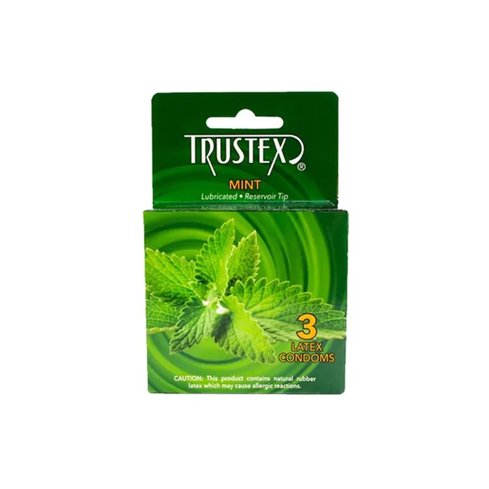 Trustex Flavored Lubricated Condoms 3 Pack Mint Fairvillacom Enhancers