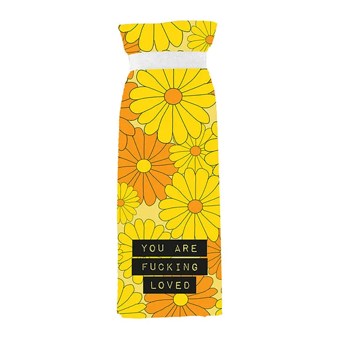 Twisted Wares You Are Fucking Loved Flour Towel Yellow Fairvillacom Vibrators