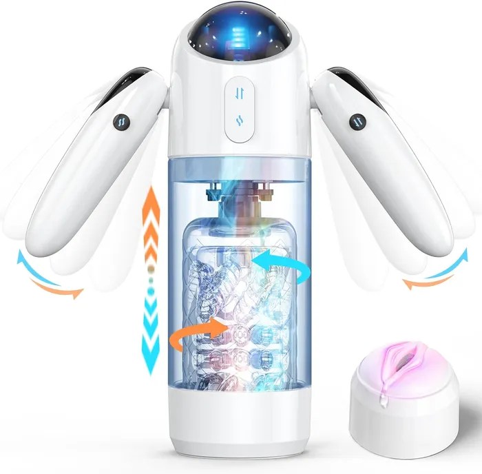 Ultra Male Masturbator with 4 Thrusting 7 Rotation Amovibe Male Sex Toys
