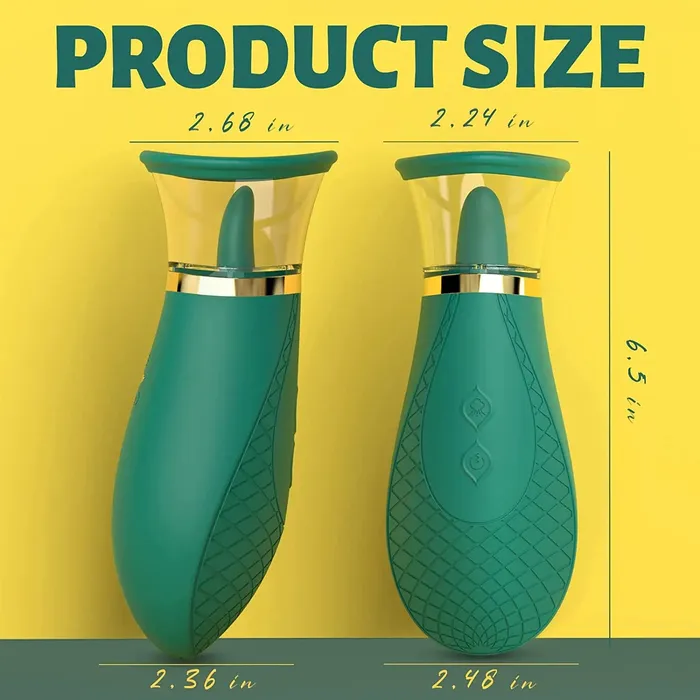 Vibrator with licking and sucking features for unforgettable orgasms Amovibe Female Sex Toys
