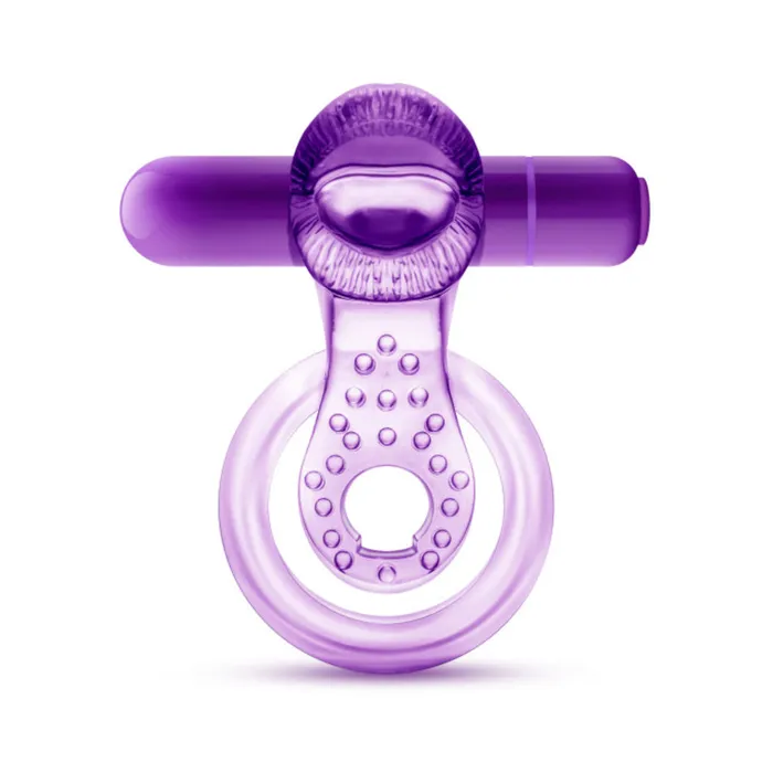 Vibrators Blush Play with Me Lick it Vibrating Double Strap Cockring Purple Fairvillacom Vibrators Blush Play with Me Lick it Vibrating Double Strap Cockring Purple Fairvillacom