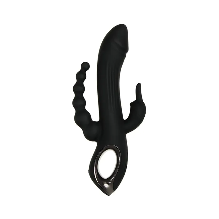 Vibrators Evolved Trifecta Triple Stim Rechargeable Black Fairvillacom