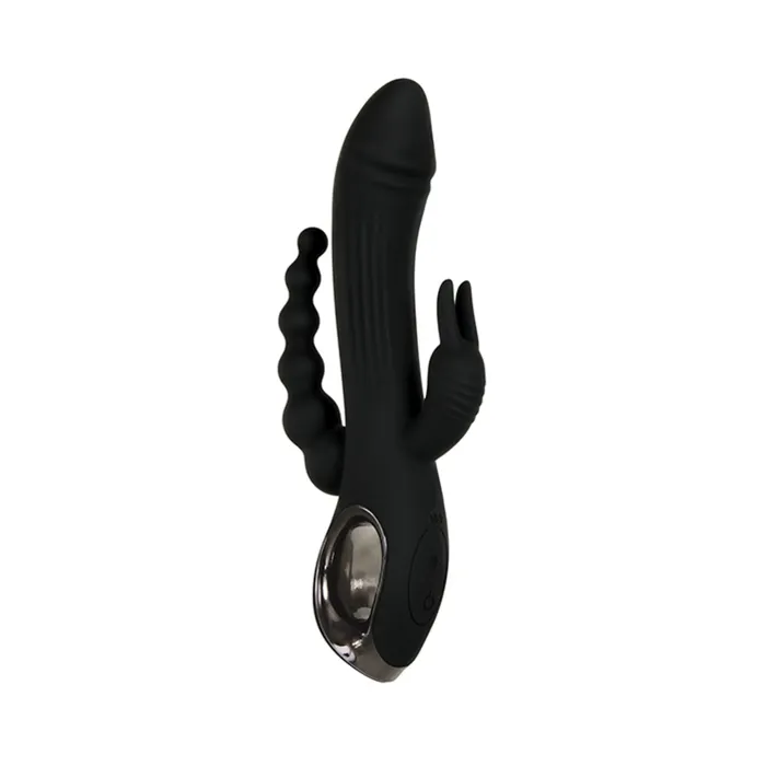 Vibrators Evolved Trifecta Triple Stim Rechargeable Black Fairvillacom