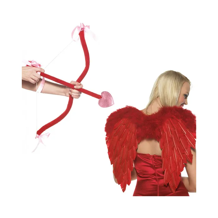 Vibrators Fairvillacom Cupid Kit Includes Bow Arrow And Wings Os Red