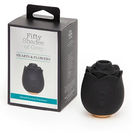 Vibrators Fairvillacom Fifty Shades of Grey Hearts Flowers Rose Vibrator Black