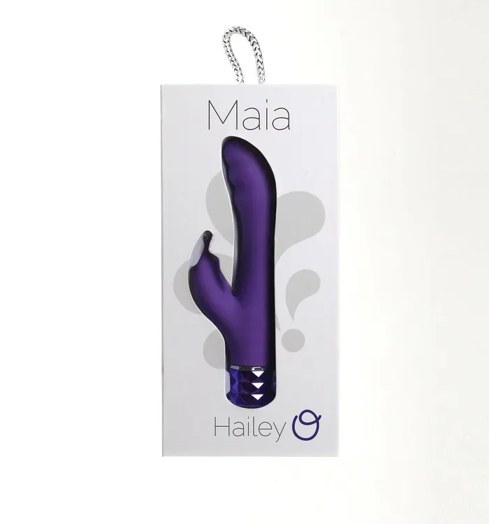 Vibrators Fairvillacom HAILEY SILICONE RABBIT PURPLE