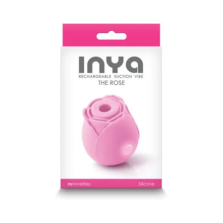 Vibrators Fairvillacom INYA The Rose Rechargeable Suction Vibe Pink