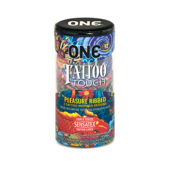Vibrators Fairvillacom One Tattoo Touch Condom 12 Pack