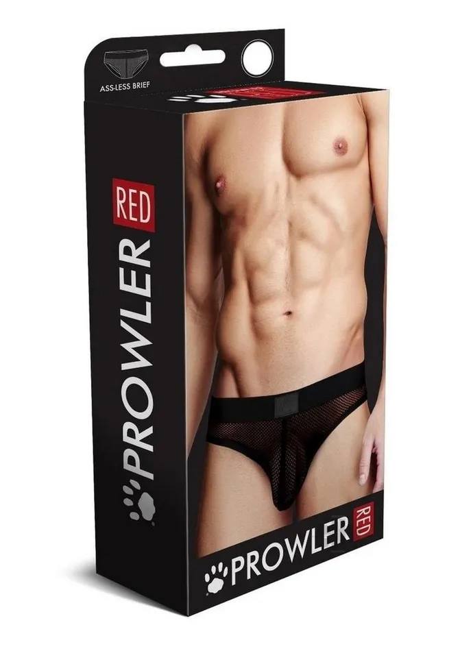 Vibrators Fairvillacom Prowler Red Fishnet Assless Brief Blk Md