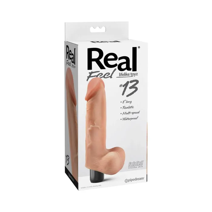 Vibrators Fairvillacom Real Feel No 13 Beige Vibrating Dildo