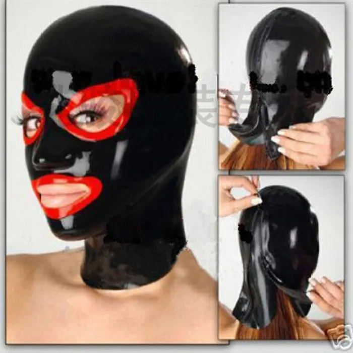 Vibrators Latex Hood by TopGrade Unisex Open Mouth and Eyes ShhhOb