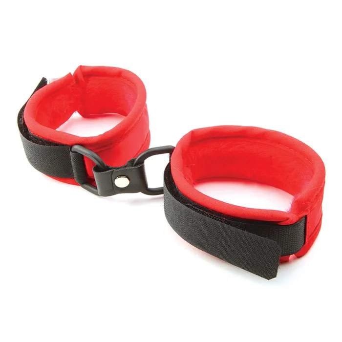 Vibrators Mink Faux Fur Handcuffs Red Foxtails