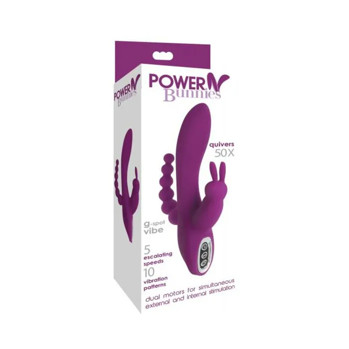 Vibrators Power Bunnies Quivers Gspot Vibe Purple Fairvillacom