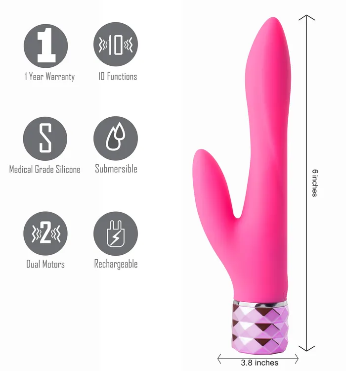 Vibrators ShhhWndsr Maia Victoria Pink 152 cm USB Rechargeable Rabbit Vibrator Vibrators ShhhWndsr Maia Victoria Pink 152 cm USB Rechargeable Rabbit Vibrator