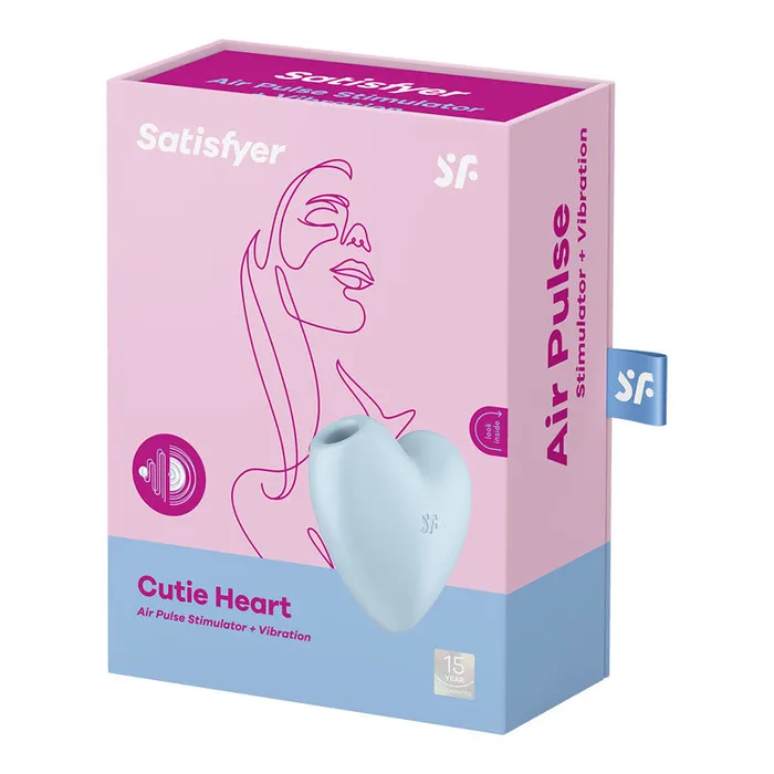 Vibrators ShhhWndsr Satisfyer Cutie Heart USB Rechargeable Air Pulsation Stimulator with Vibration Vibrators ShhhWndsr Satisfyer Cutie Heart USB Rechargeable Air Pulsation Stimulator with Vibration