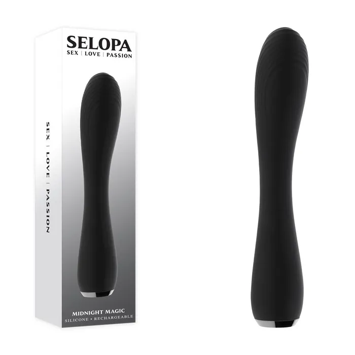 Vibrators ShhhWndsr Selopa MIDNIGHT MAGIC Vibrating Wand Black