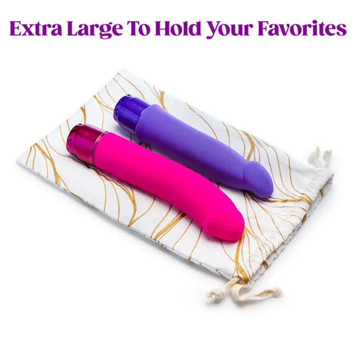Vibrators ShhhWndsr The Collection Embrace Sex Toy Storage Bag Gold Swirl Vibrators ShhhWndsr The Collection Embrace Sex Toy Storage Bag Gold Swirl