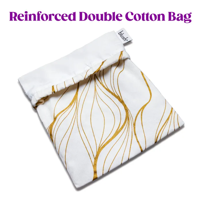 Vibrators ShhhWndsr The Collection Embrace Sex Toy Storage Bag Gold Swirl Vibrators ShhhWndsr The Collection Embrace Sex Toy Storage Bag Gold Swirl