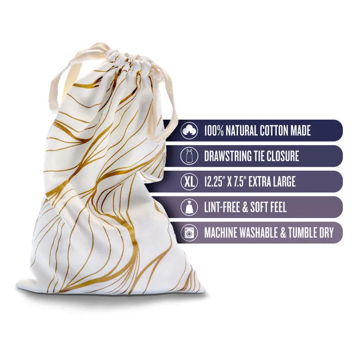 Vibrators ShhhWndsr The Collection Embrace Sex Toy Storage Bag Gold Swirl Vibrators ShhhWndsr The Collection Embrace Sex Toy Storage Bag Gold Swirl