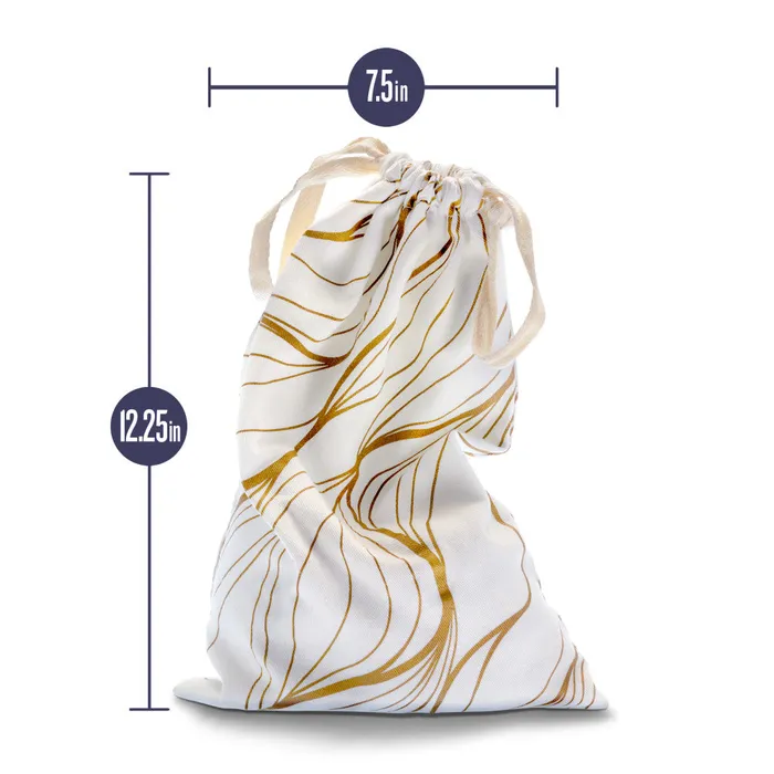 Vibrators ShhhWndsr The Collection Embrace Sex Toy Storage Bag Gold Swirl Vibrators ShhhWndsr The Collection Embrace Sex Toy Storage Bag Gold Swirl