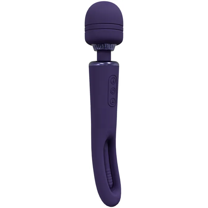 Vibrators ShhhWndsr VIVE Kiku Double End Wand Vibrator Purple