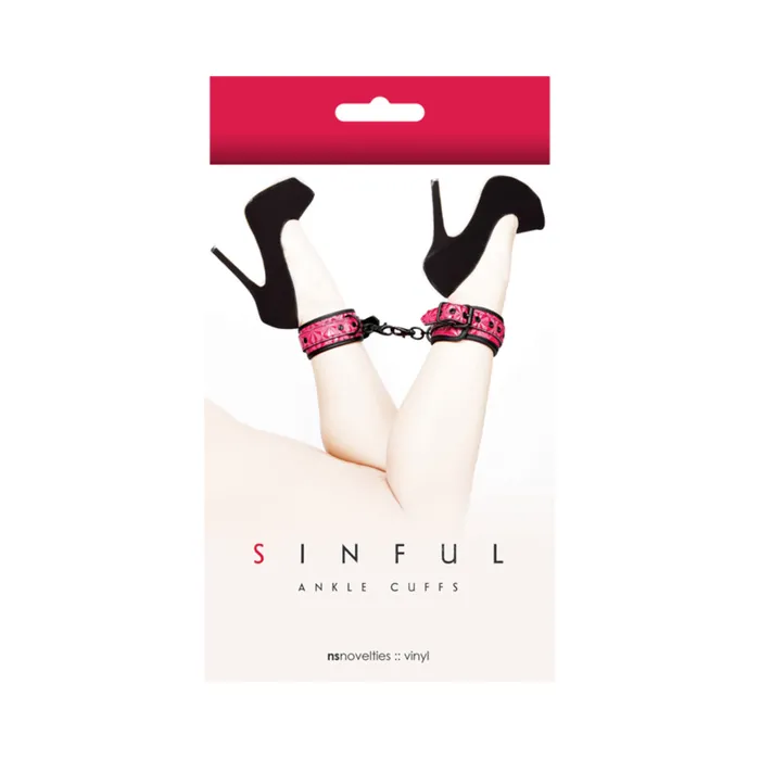 Vibrators Sinful Ankle Cuffs Pink Fairvillacom