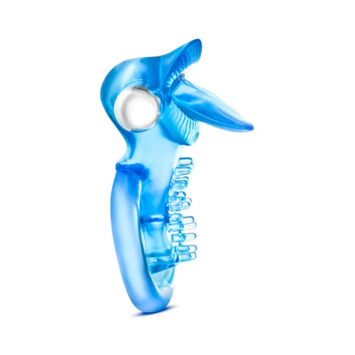 Vibrators Stay Hard 10 Function Vibrating Tongue Ring Blue Fairvillacom